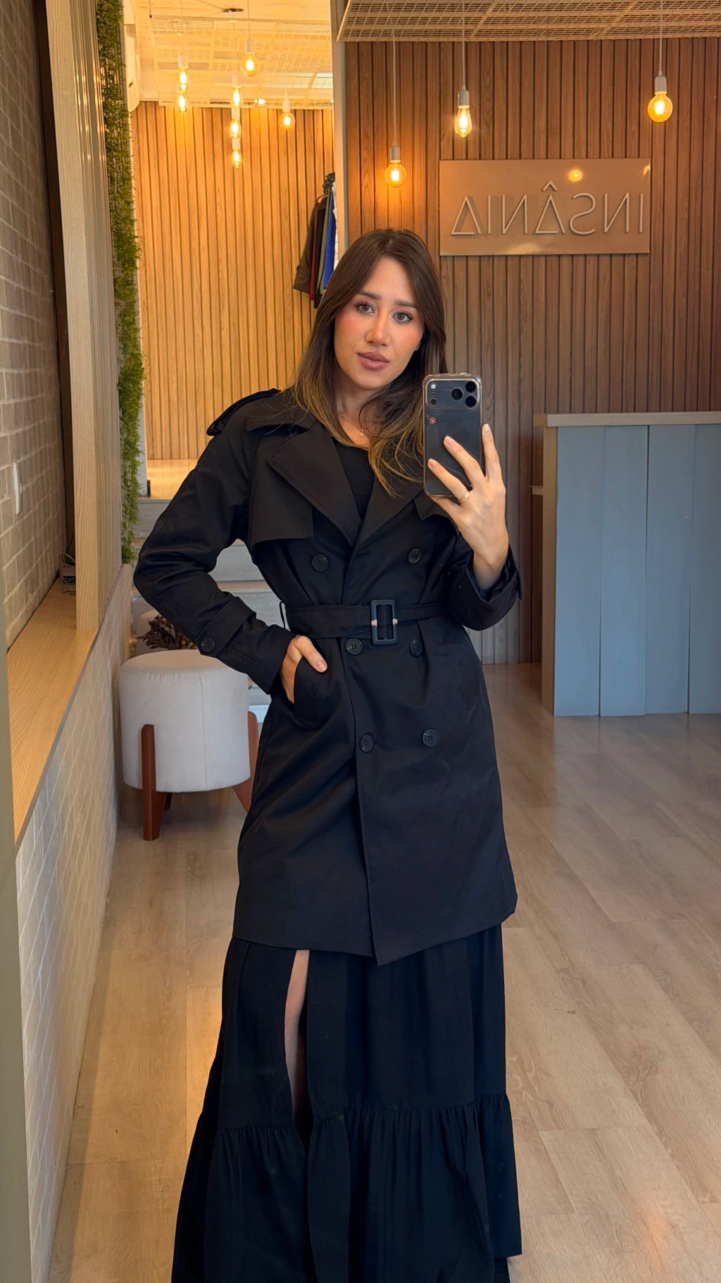 Trench Coat - Preto