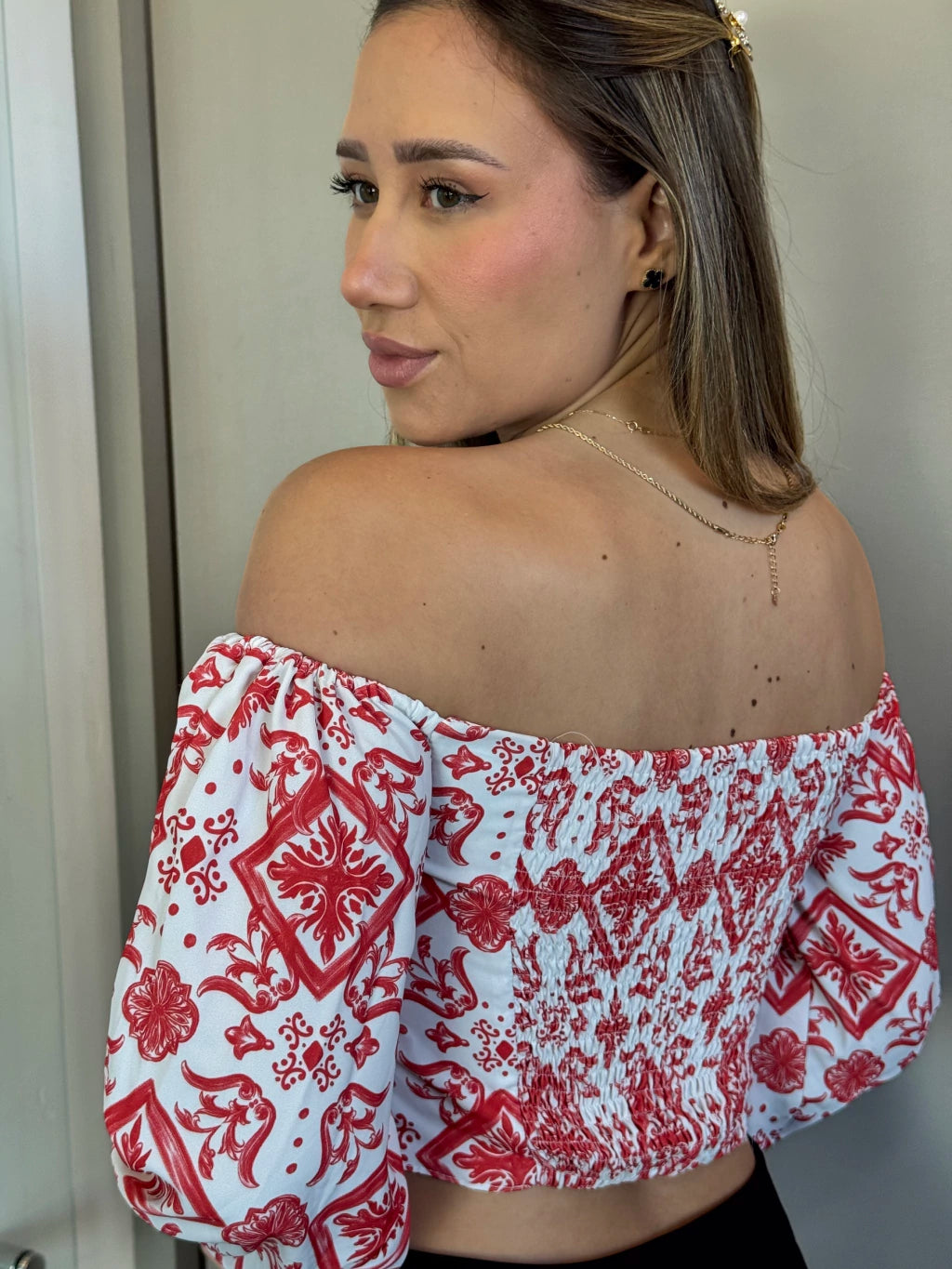 Cropped Manga - Vermelho