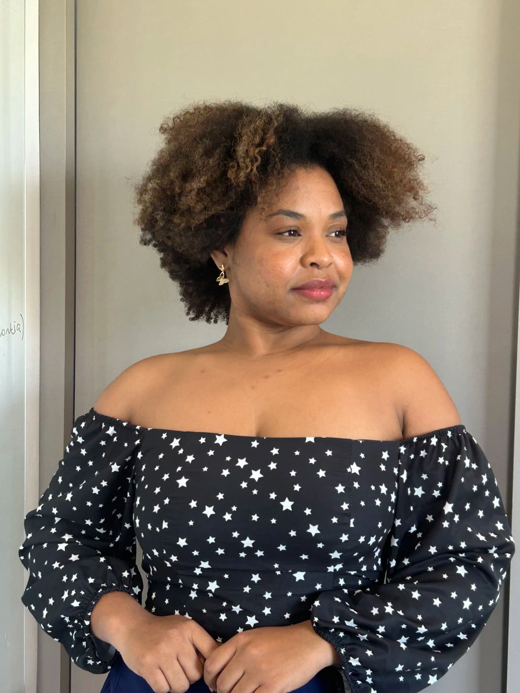 Cropped Manga - Estrela Preto