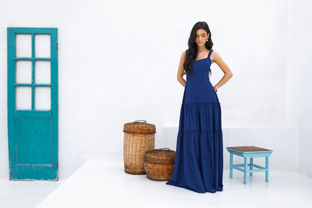 Vestido Zania - Azul