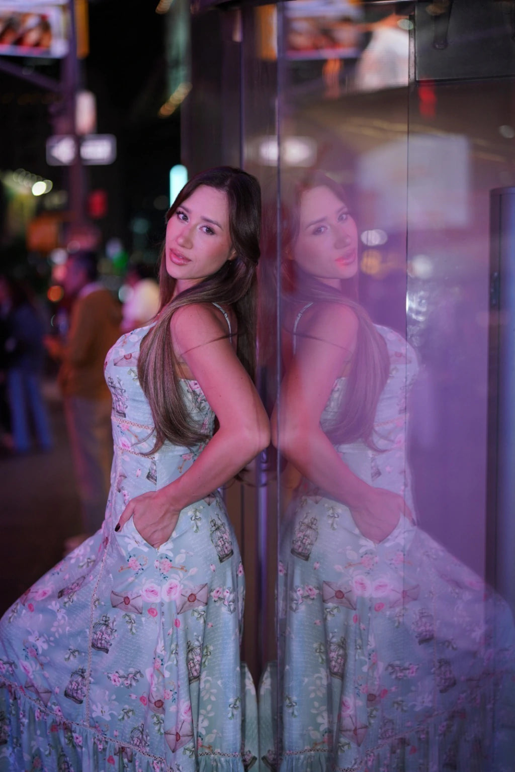 Vestido Evânia - Estampa Verde
