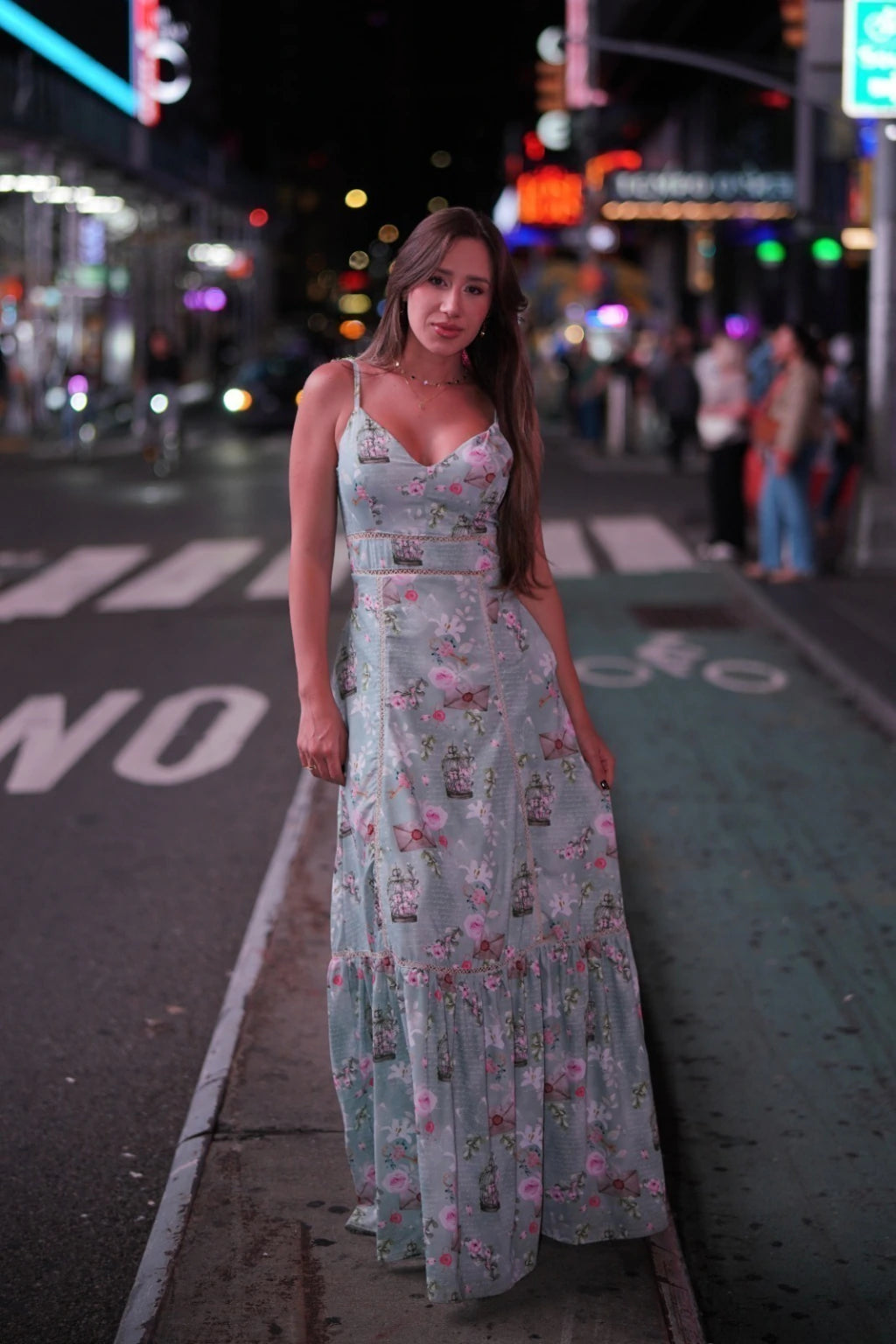 Vestido Evânia - Estampa Verde